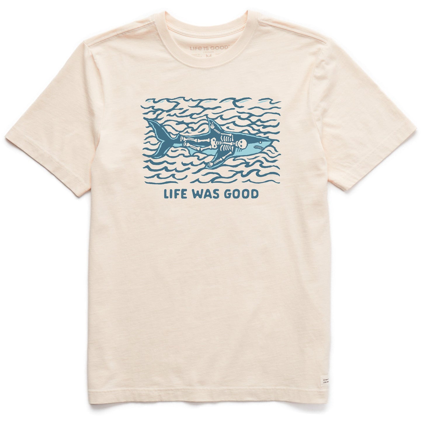 Men's Life Was Good Shark Short Sleeve Tee