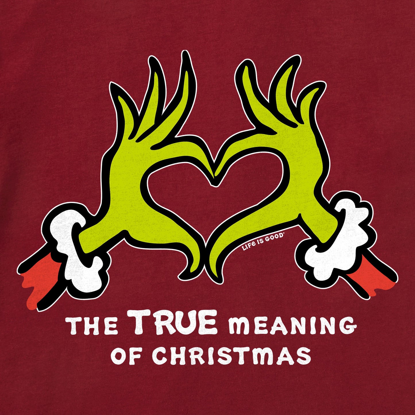 Kids True Meaning Heart Hands Long Sleeve Crusher Tee