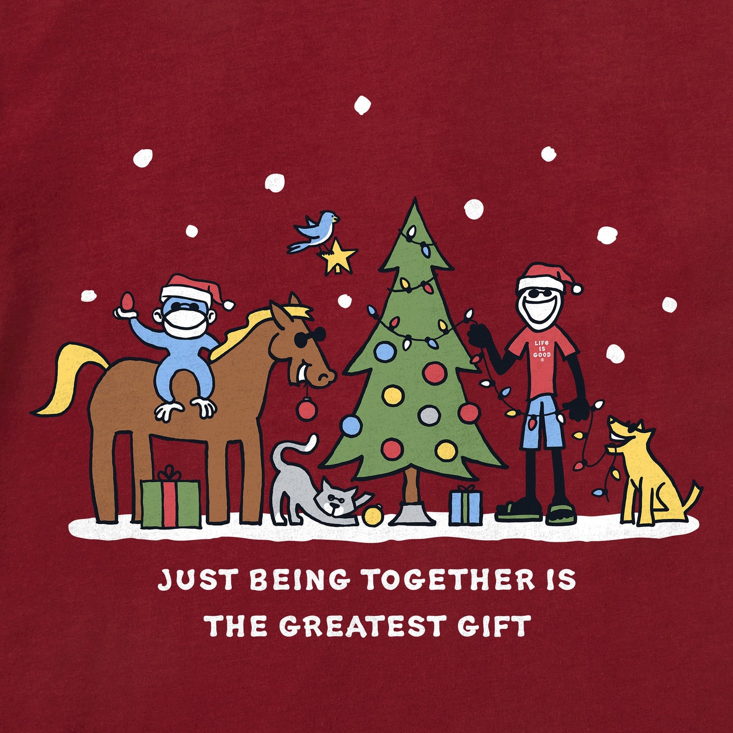 Kids Greatest Gift Jake & Friends Long Sleeve Crusher Tee