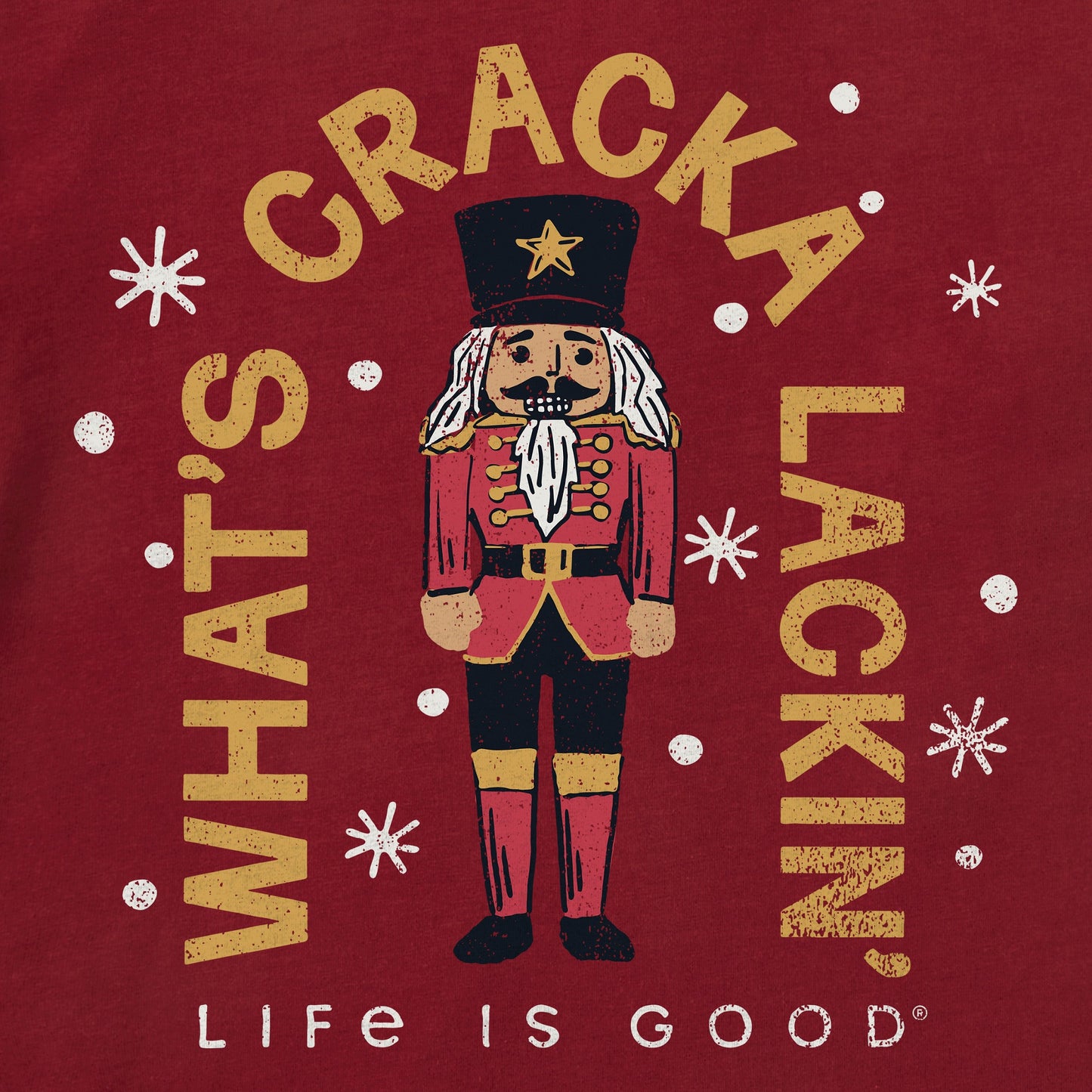 Kids What's Cracka Lackin Long Sleeve Crusher Tee