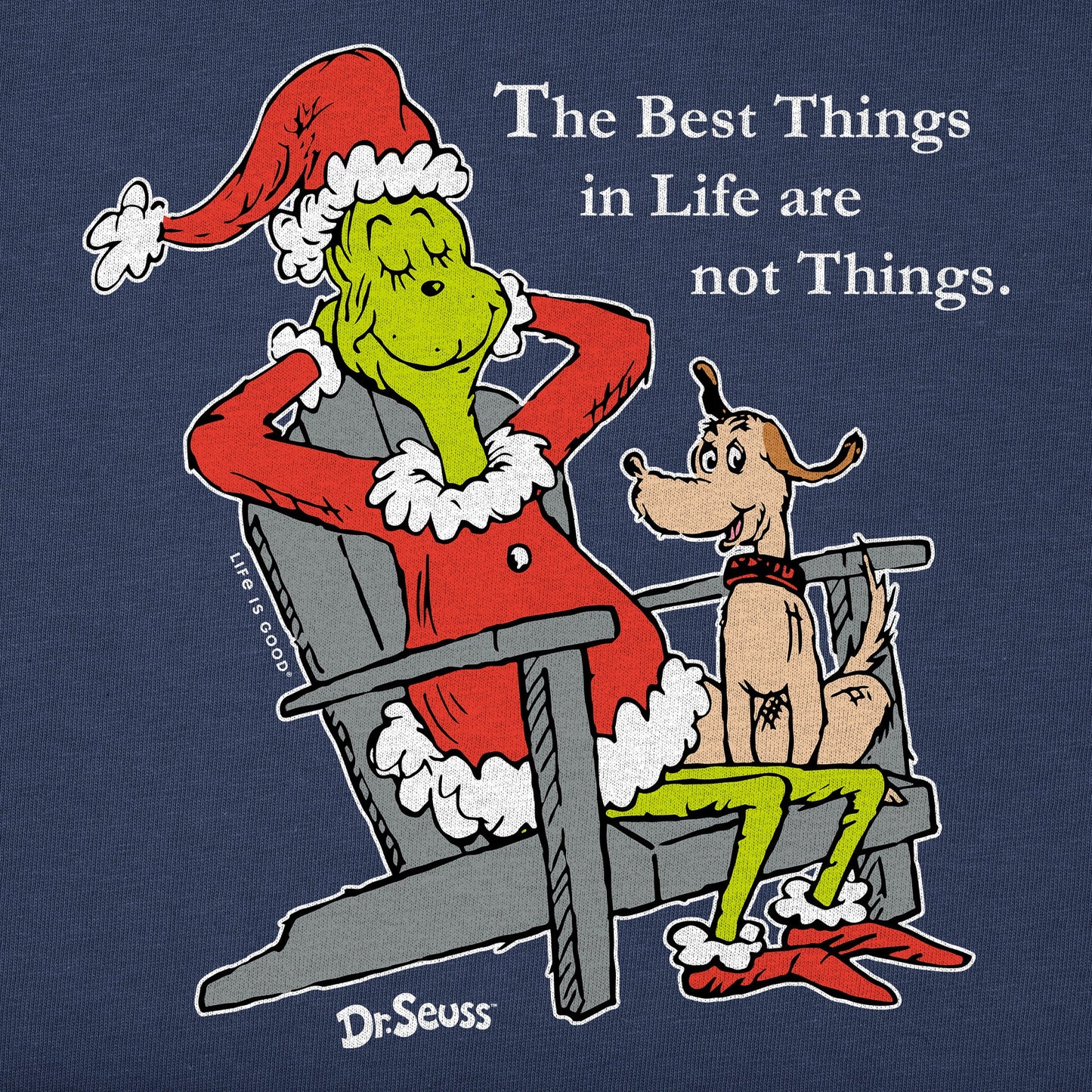 Kids Grinch & Max Adirondack Long Sleeve Crusher Tee
