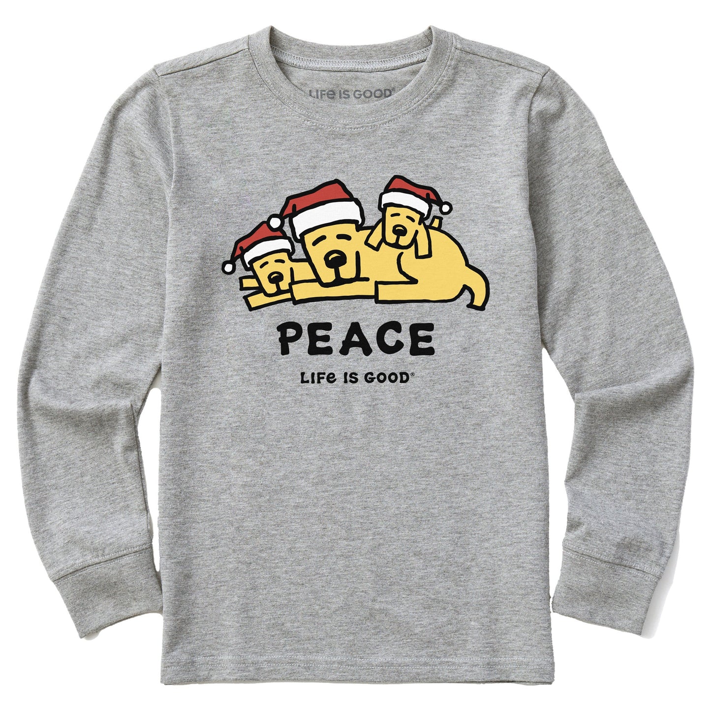 Kids Rocket Family Peace Long Sleeve Crusher Tee