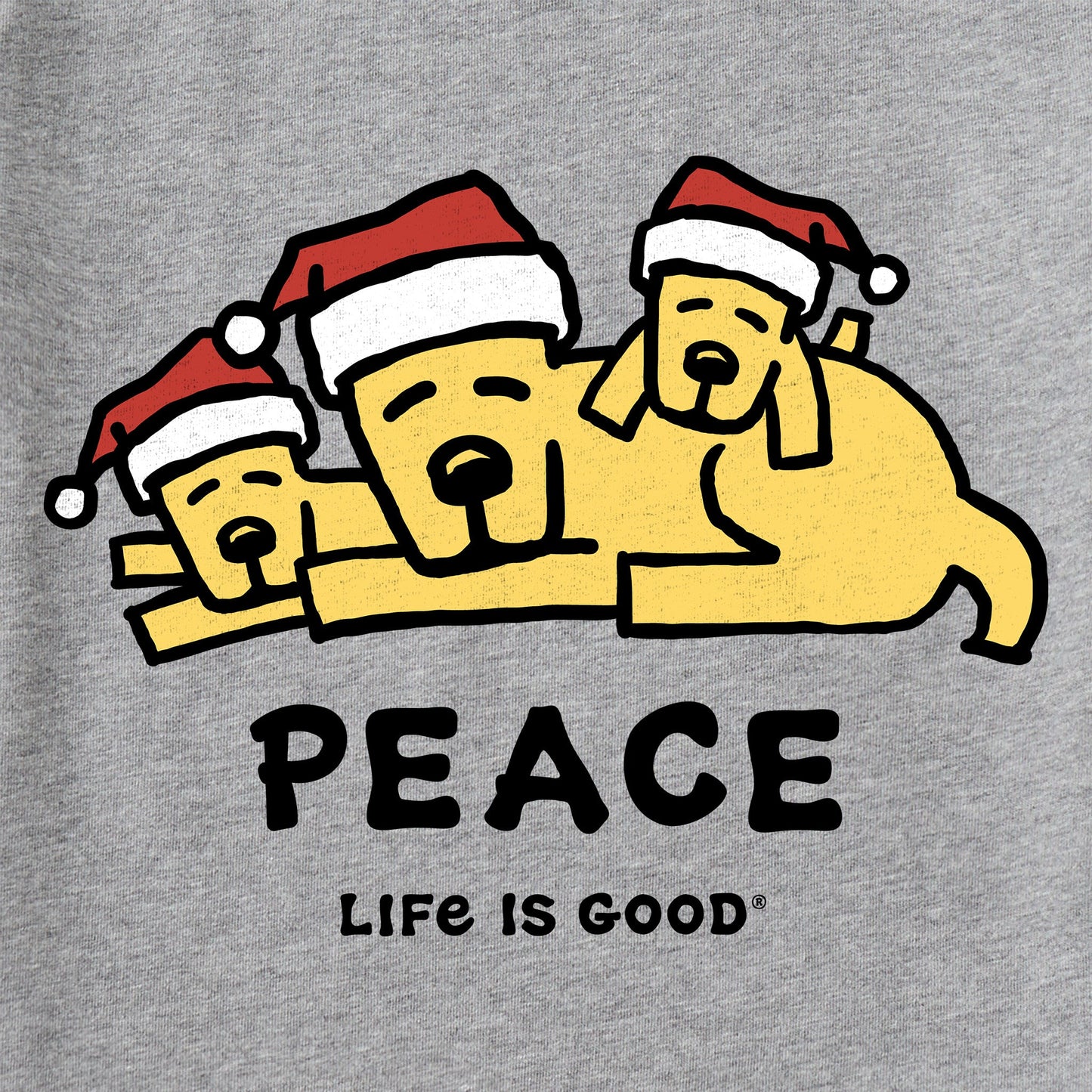 Kids Rocket Family Peace Long Sleeve Crusher Tee