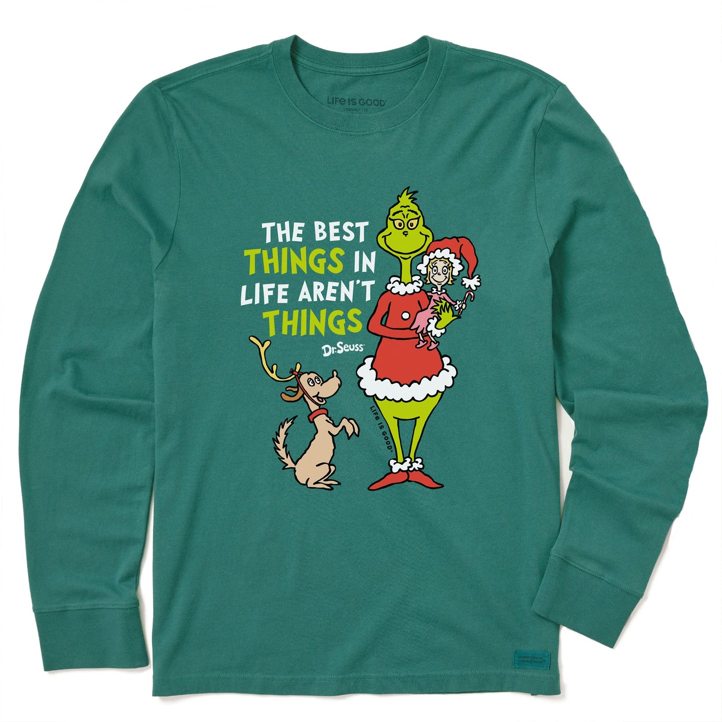 Kids The Best Things Grinch Long Sleeve Crusher Tee