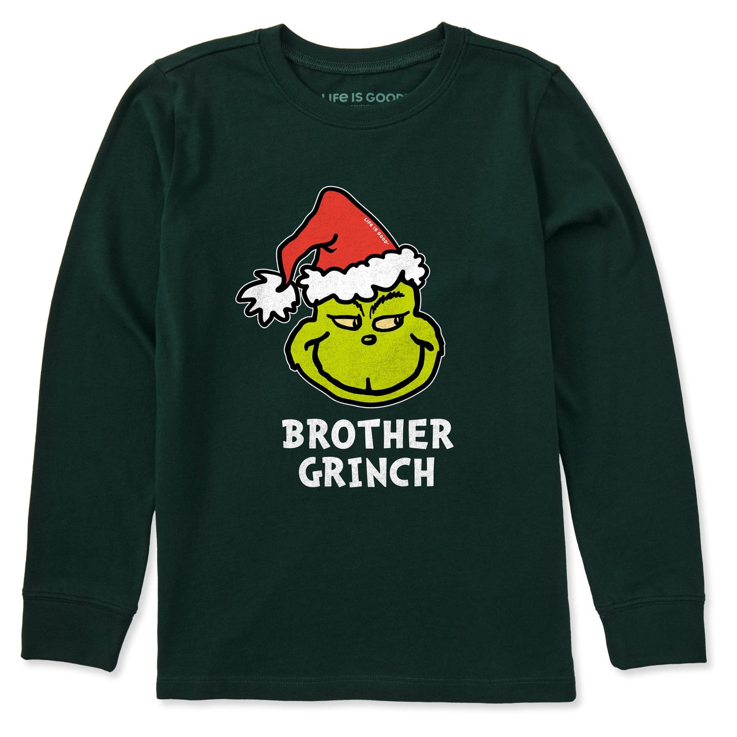 Kids Brother Grinch Long Sleeve Crusher Tee