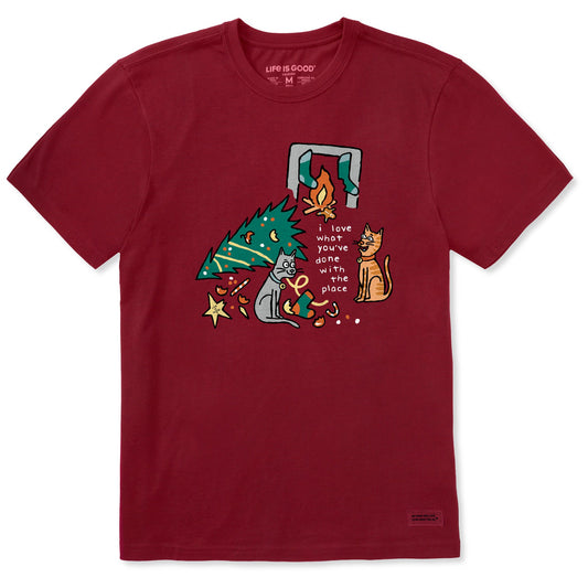 Men's I Love What You've Done to the Place Short Sleeve Crusher Tee