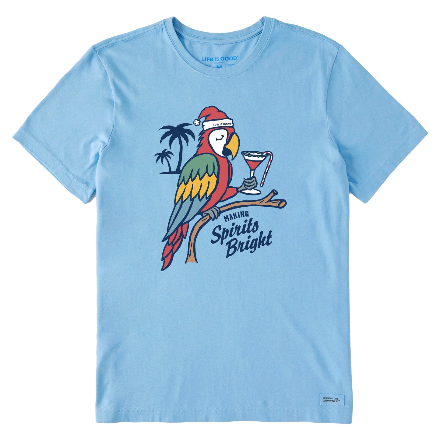 Men's Holiday Parrot Short Sleeve Crusher Tee