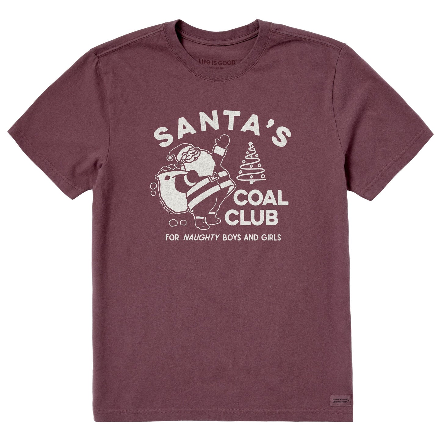 Men's Santa's Coal Club Short Sleeve Crusher Tee