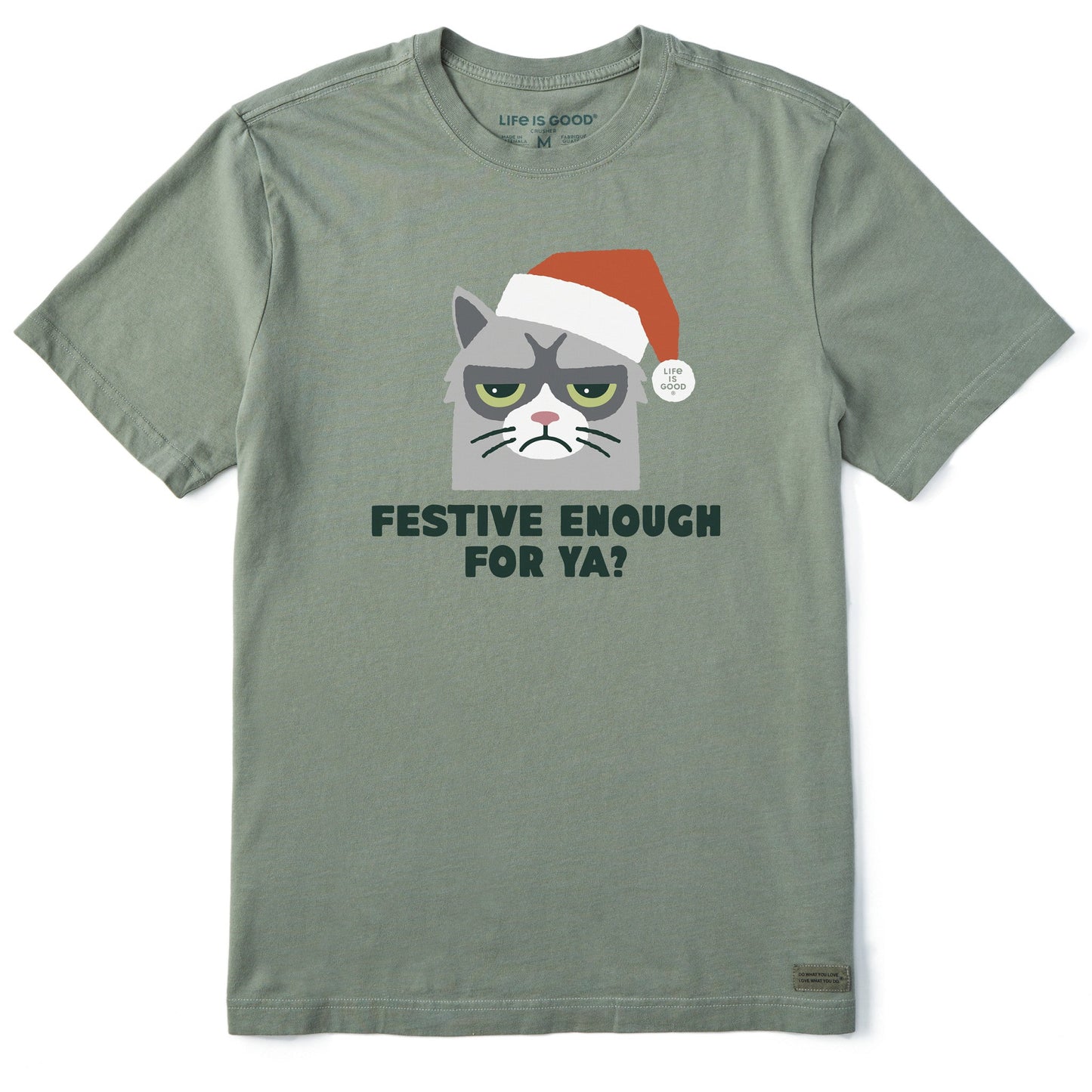 Men's Festive Enough For Ya? Short Sleeve Crusher Tee
