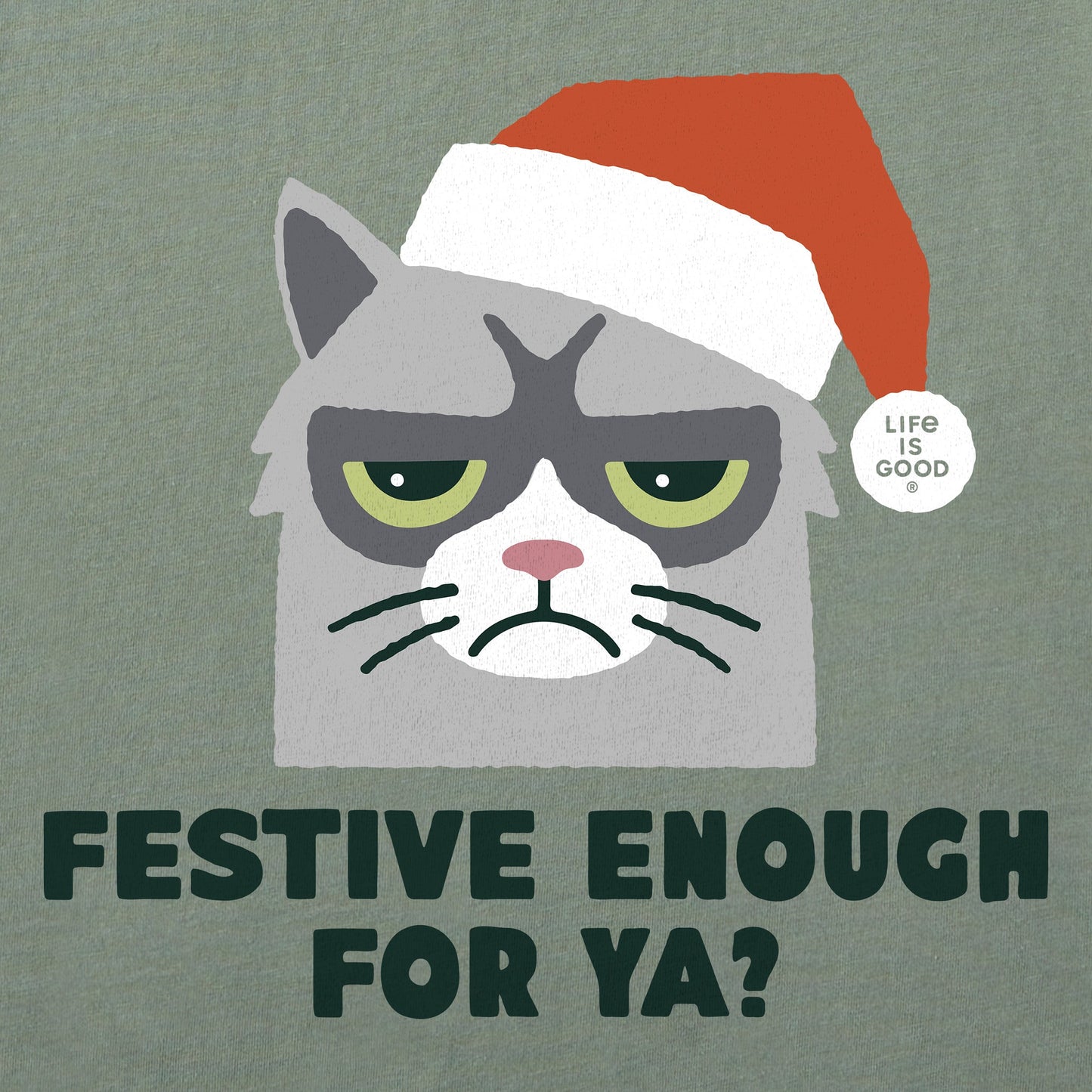 Men's Festive Enough For Ya? Short Sleeve Crusher Tee
