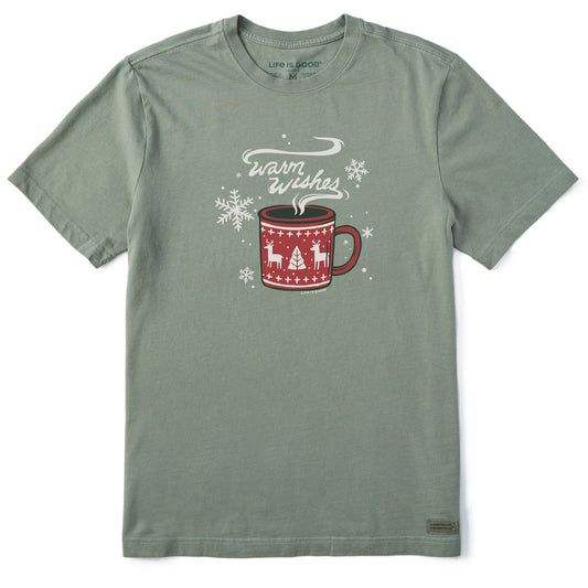 Men's Warm Wishes Mug Short Sleeve Crusher Tee