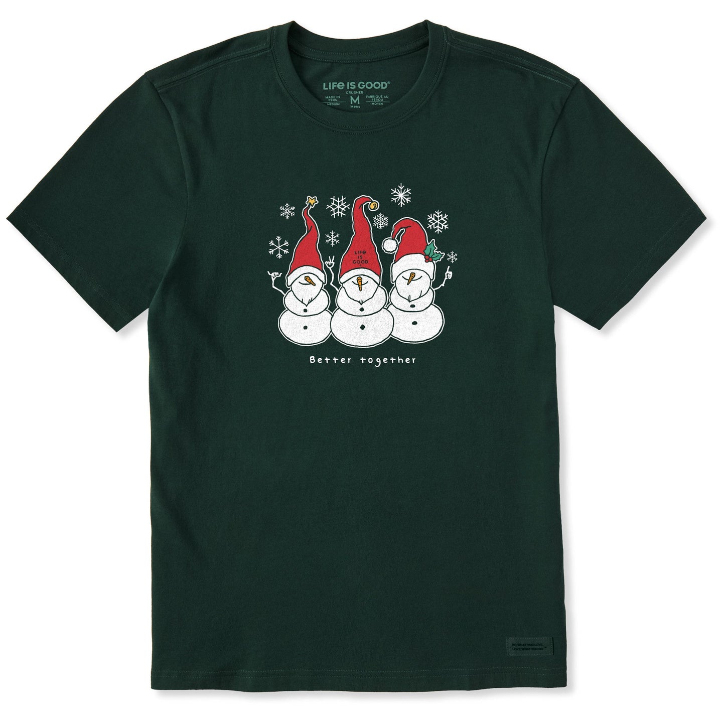 Men's Better Together Snowgnomes Short Sleeve Crusher Tee
