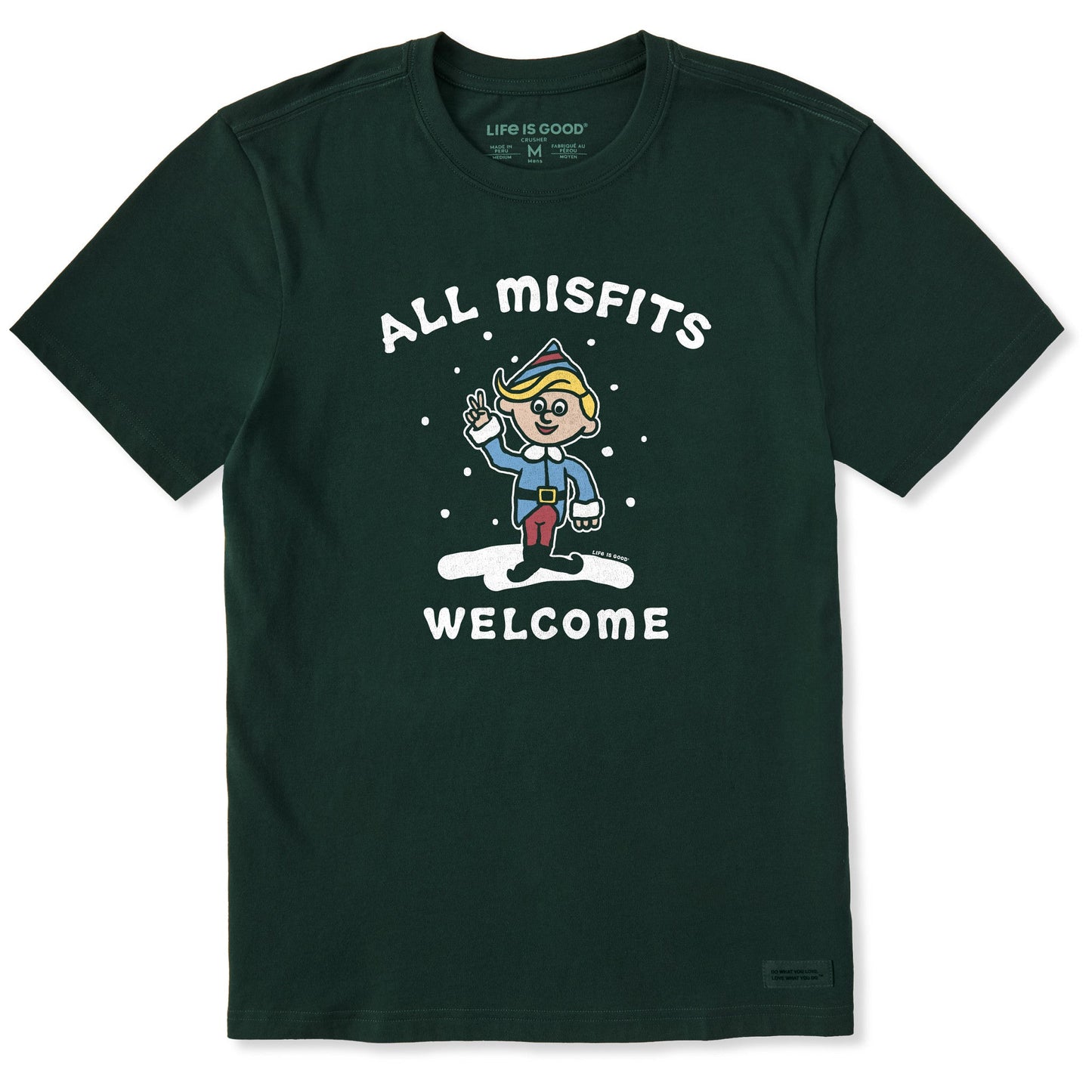 Men's All Misfits Welcome Short Sleeve Crusher Tee