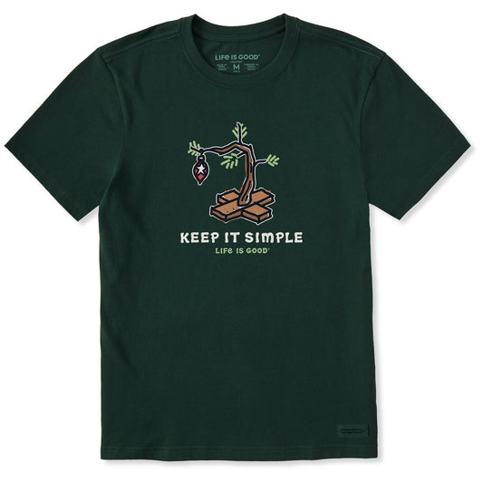 Men's Keep it Simple Christmas Tree Short Sleeve Crusher Tee