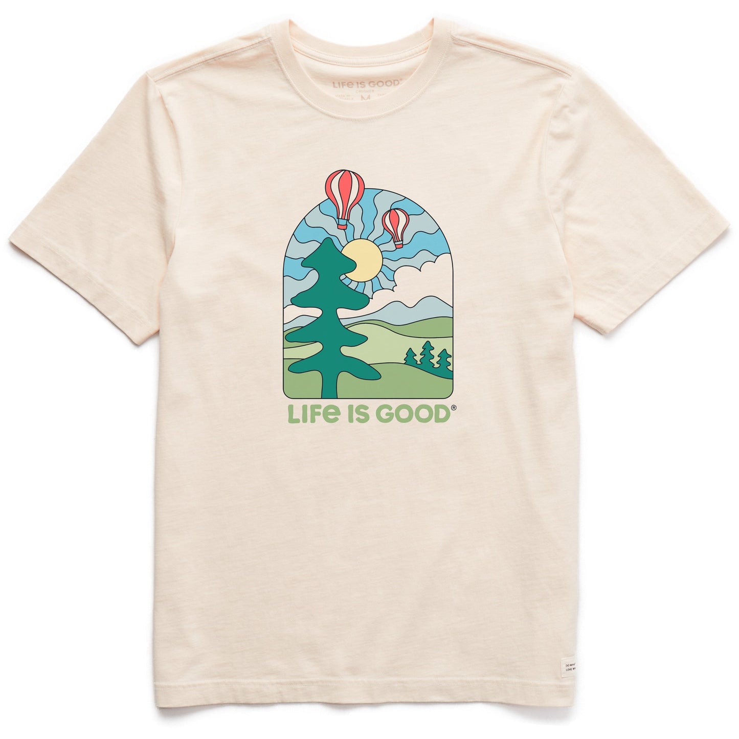 Men's Hot Air Balloons Short Sleeve Crusher Tee