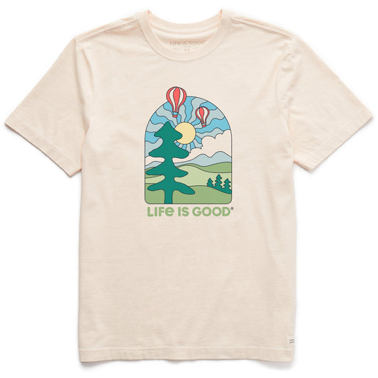 Men's Hot Air Balloons Short Sleeve Crusher Tee