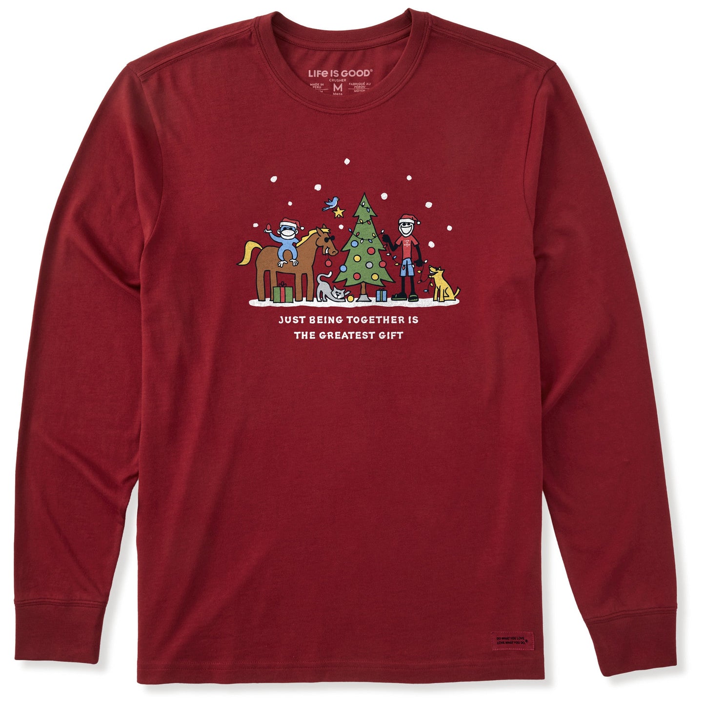 Men's Greatest Gift Jake & Friends Long Sleeve Crusher Tee