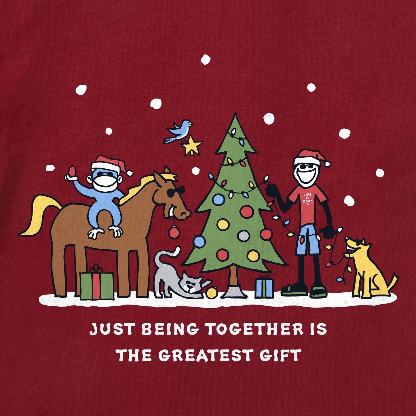 Men's Greatest Gift Jake & Friends Long Sleeve Crusher Tee