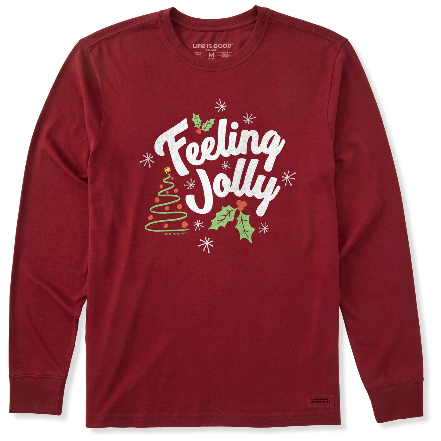 Men's Feeling Jolly Long Sleeve Crusher Tee