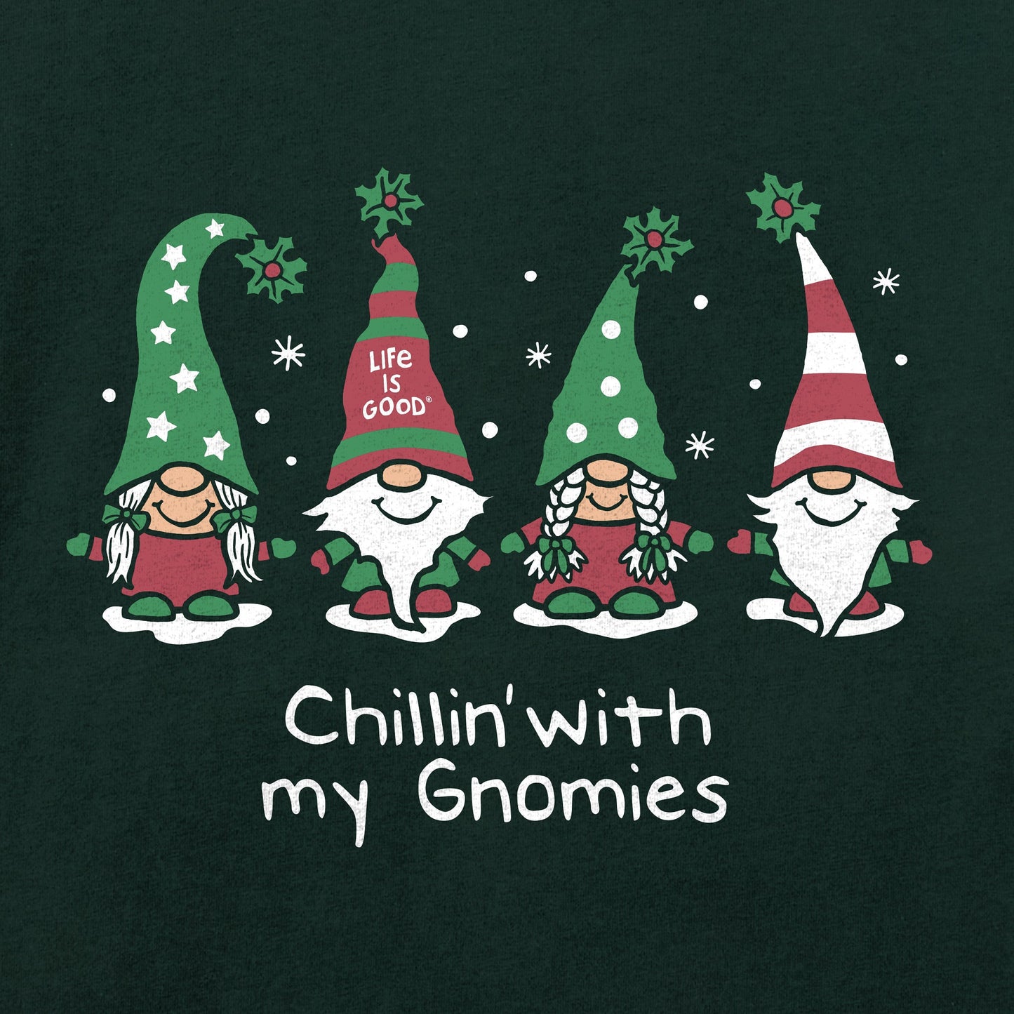 Men's Chillin' with my Gnomies Fam Long Sleeve Crusher Tee