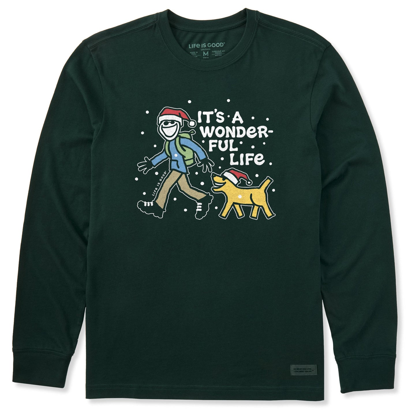 Men's Jake and Rocket Wonderful Life Long Sleeve Crusher Tee