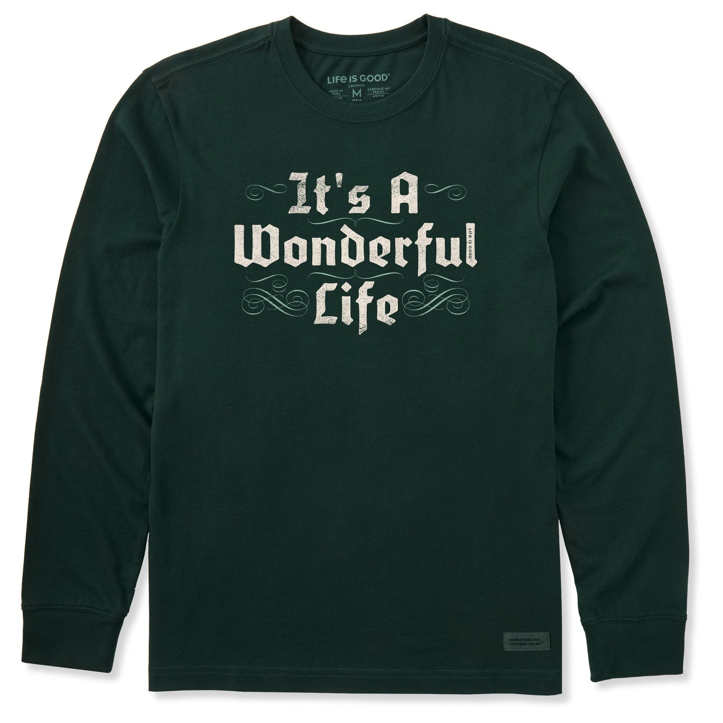 Men's Its A Wonderful Life Long Sleeve Crusher Tee