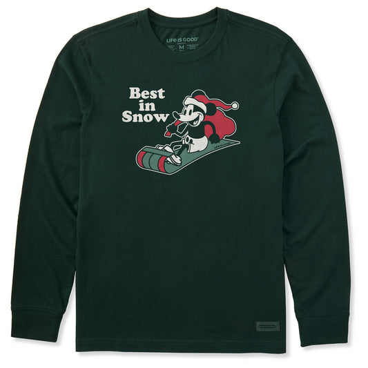 Men's Best in Snow Willie Sled Long Sleeve Crusher Tee
