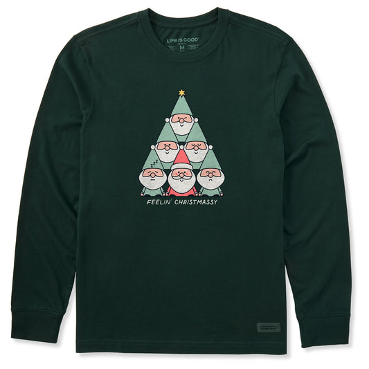 Men's Feelin' Christmassy Long Sleeve Crusher Tee