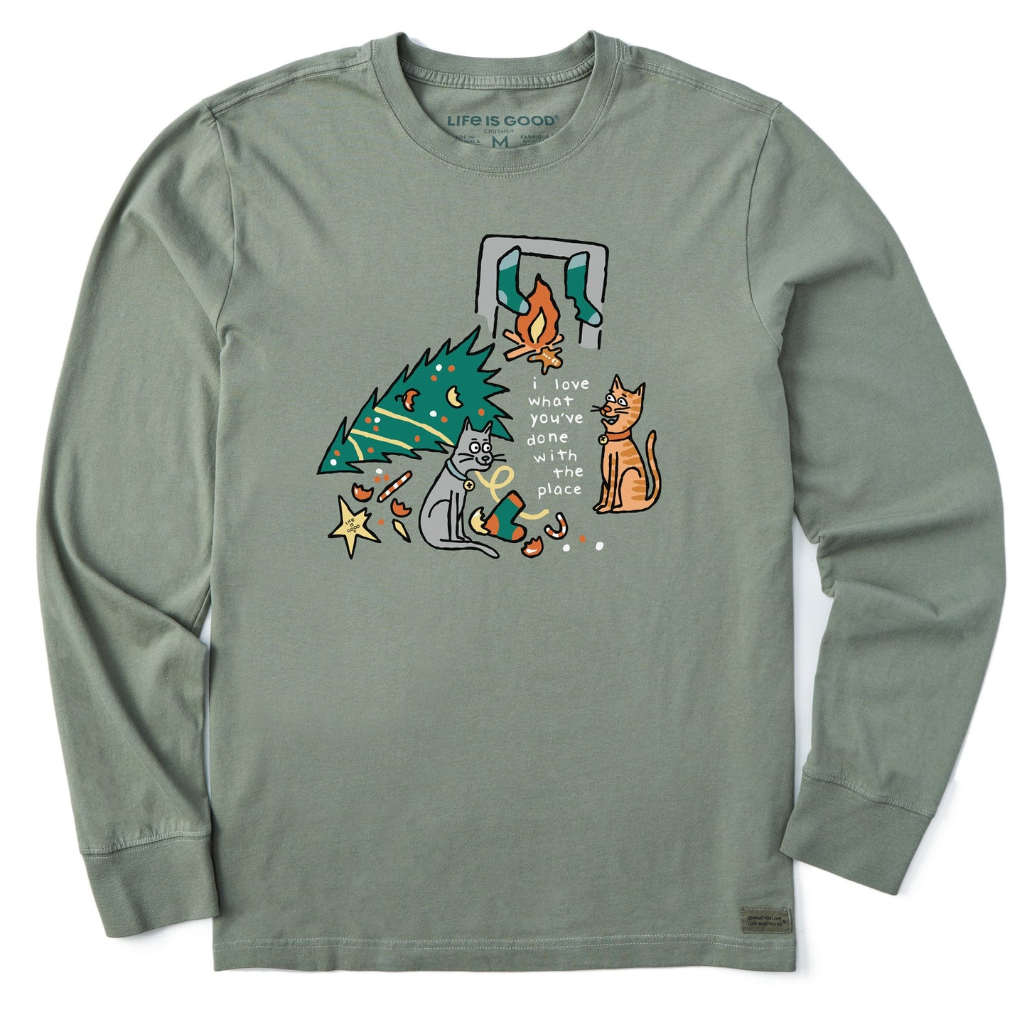 Men's I Love What You've Done to the Place Long Sleeve Crusher Tee