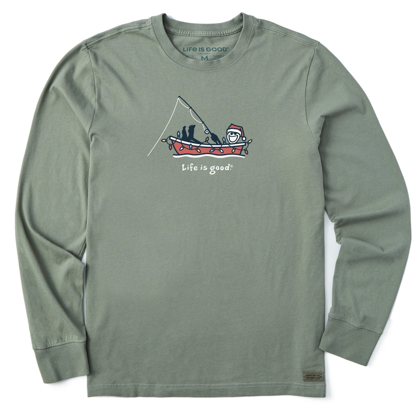Men's Jake Holiday Fishing Long Sleeve Crusher Tee