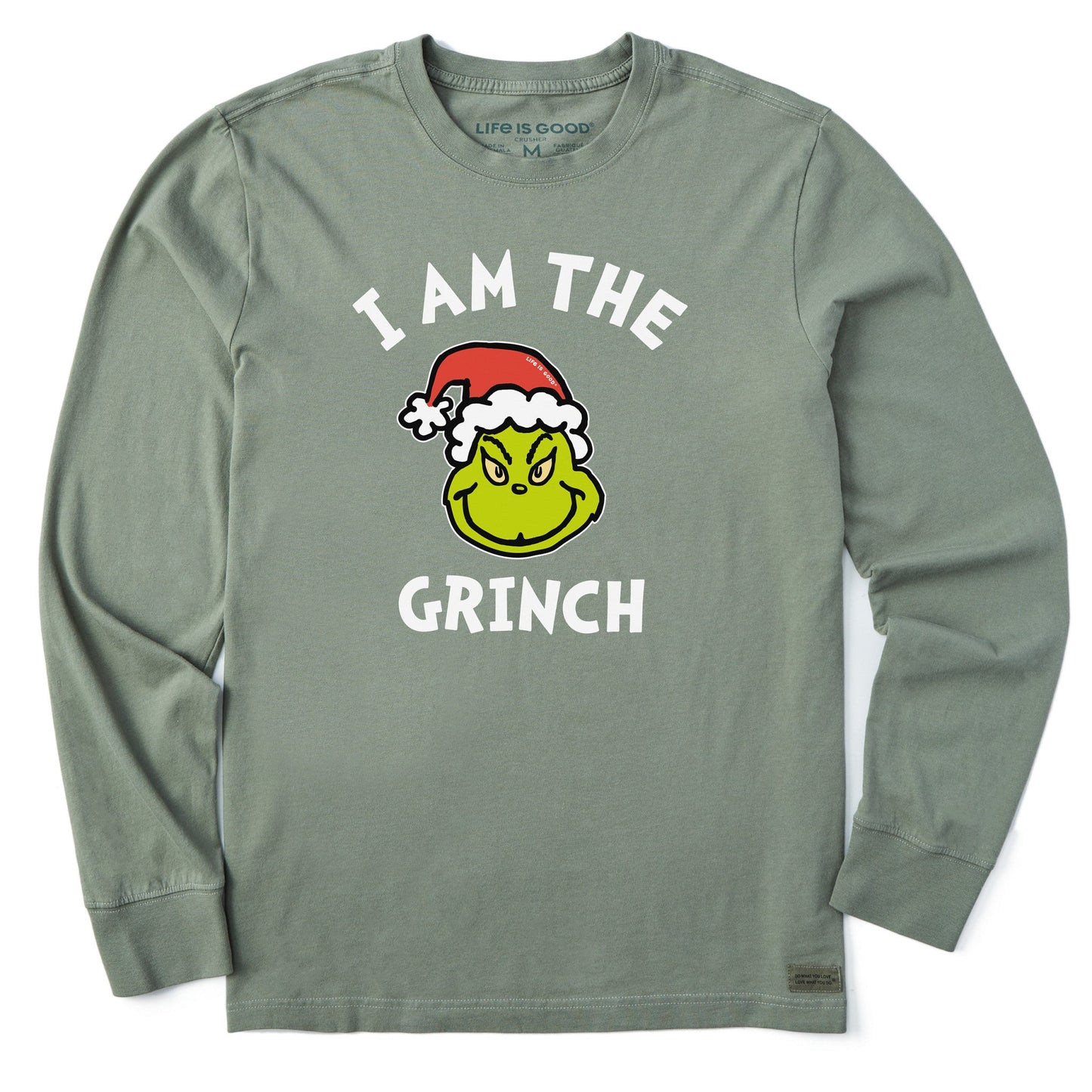 Men's I Am The Grinch Long Sleeve Crusher Tee