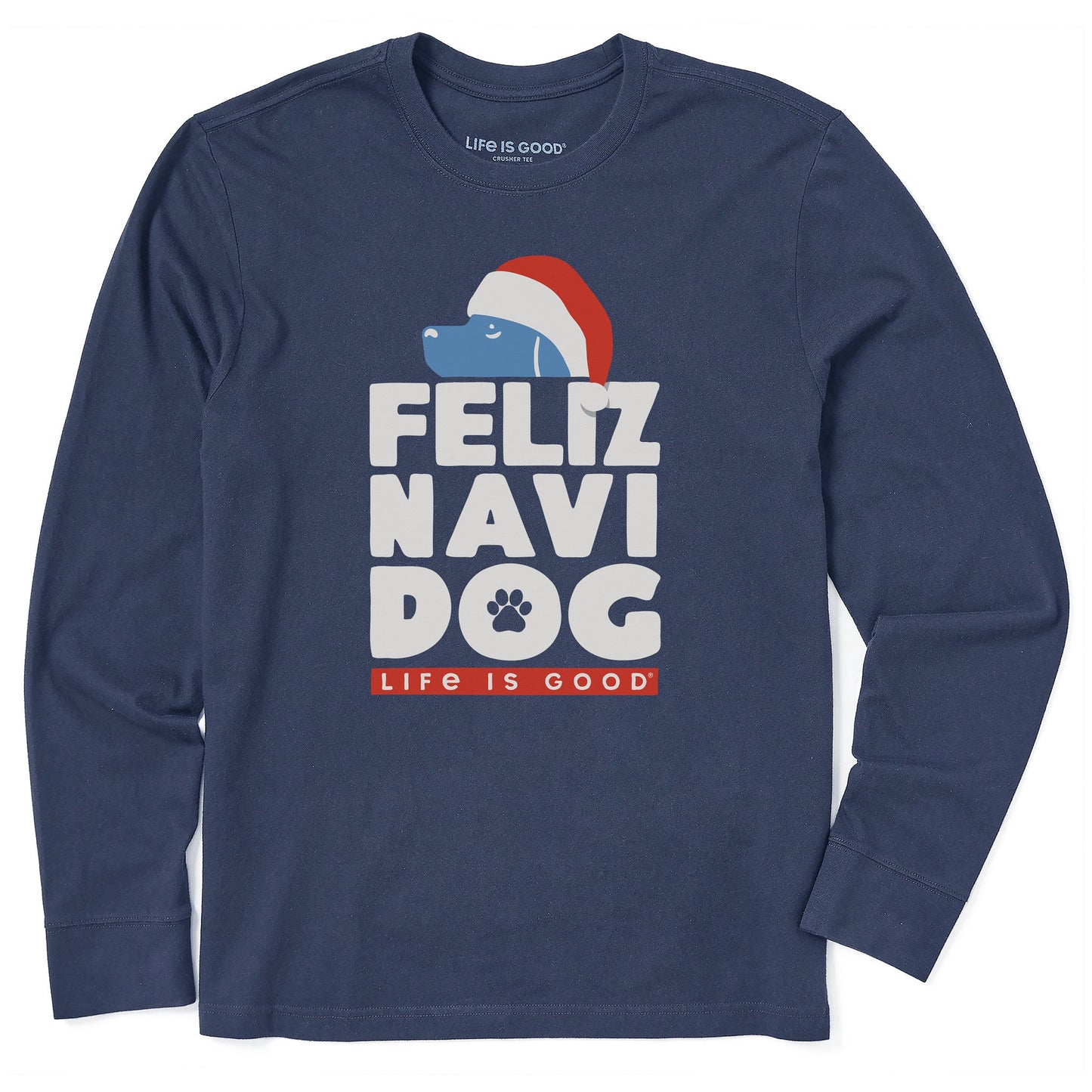 Men's Feliz Navi-Dog Long Sleeve Crusher Tee