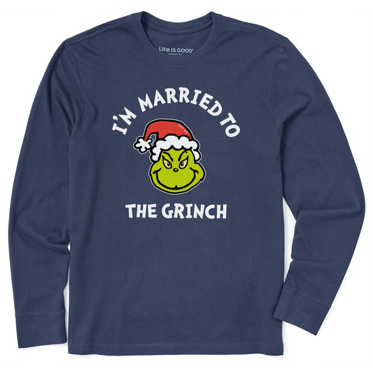 Men's Married to the Grinch Long Sleeve Crusher Tee