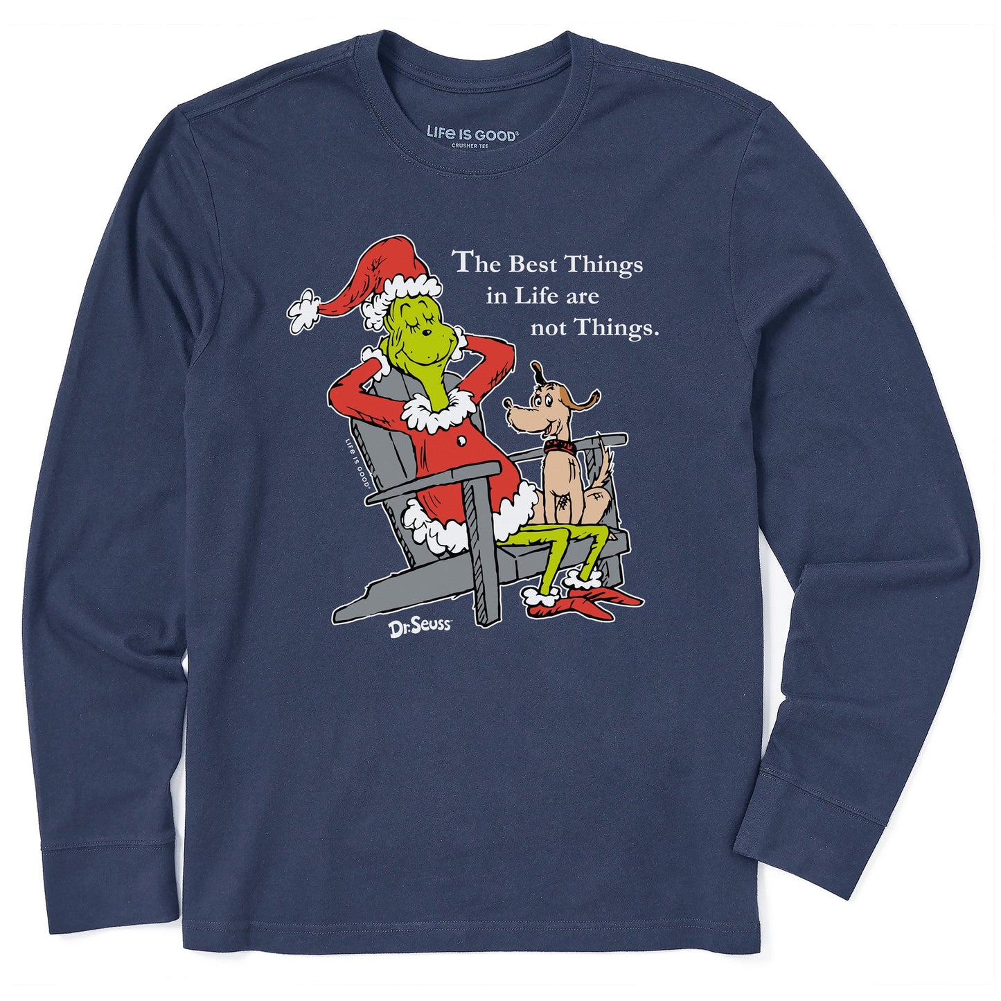 Men's Grinch & Max Adirondack Long Sleeve Crusher Tee