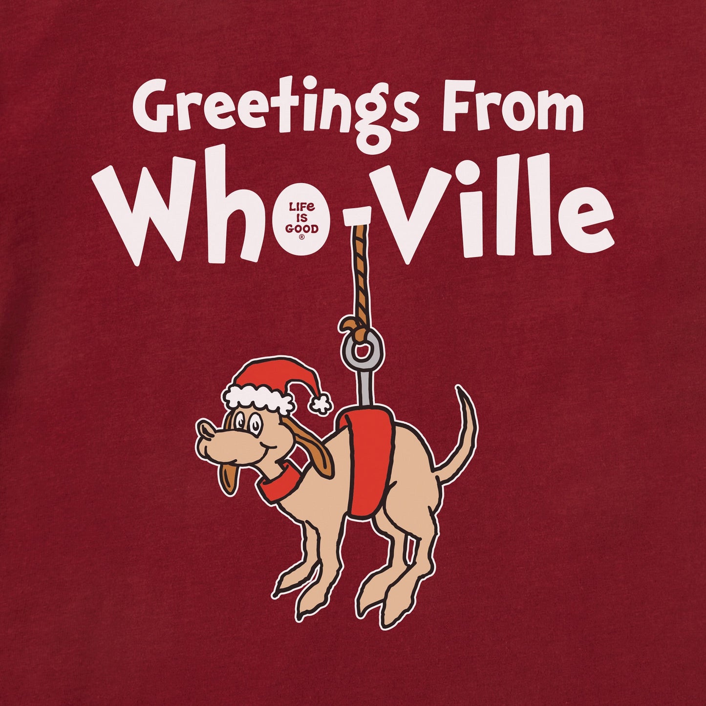 Men's Greetings From Who-Ville Long Sleeve Crusher Tee