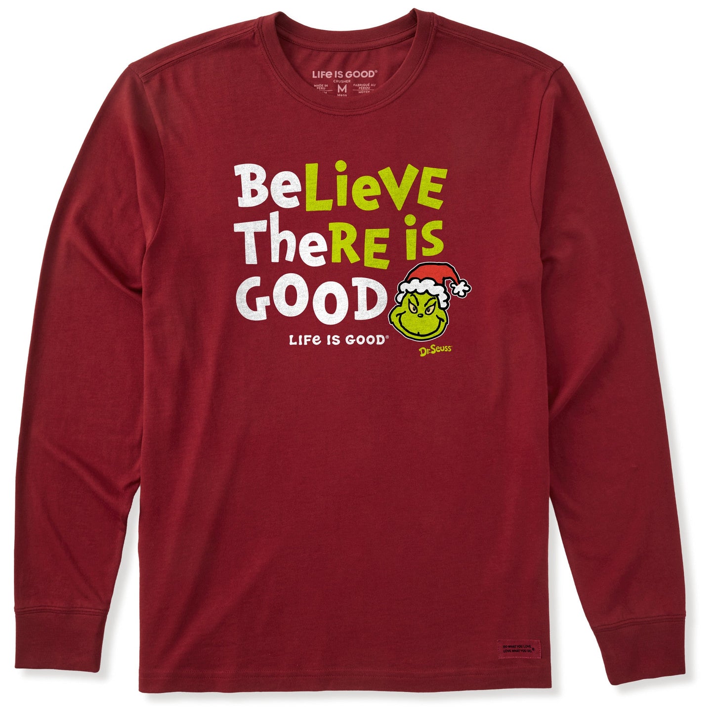 Men's Be The Good Grinch Long Sleeve Crusher Tee