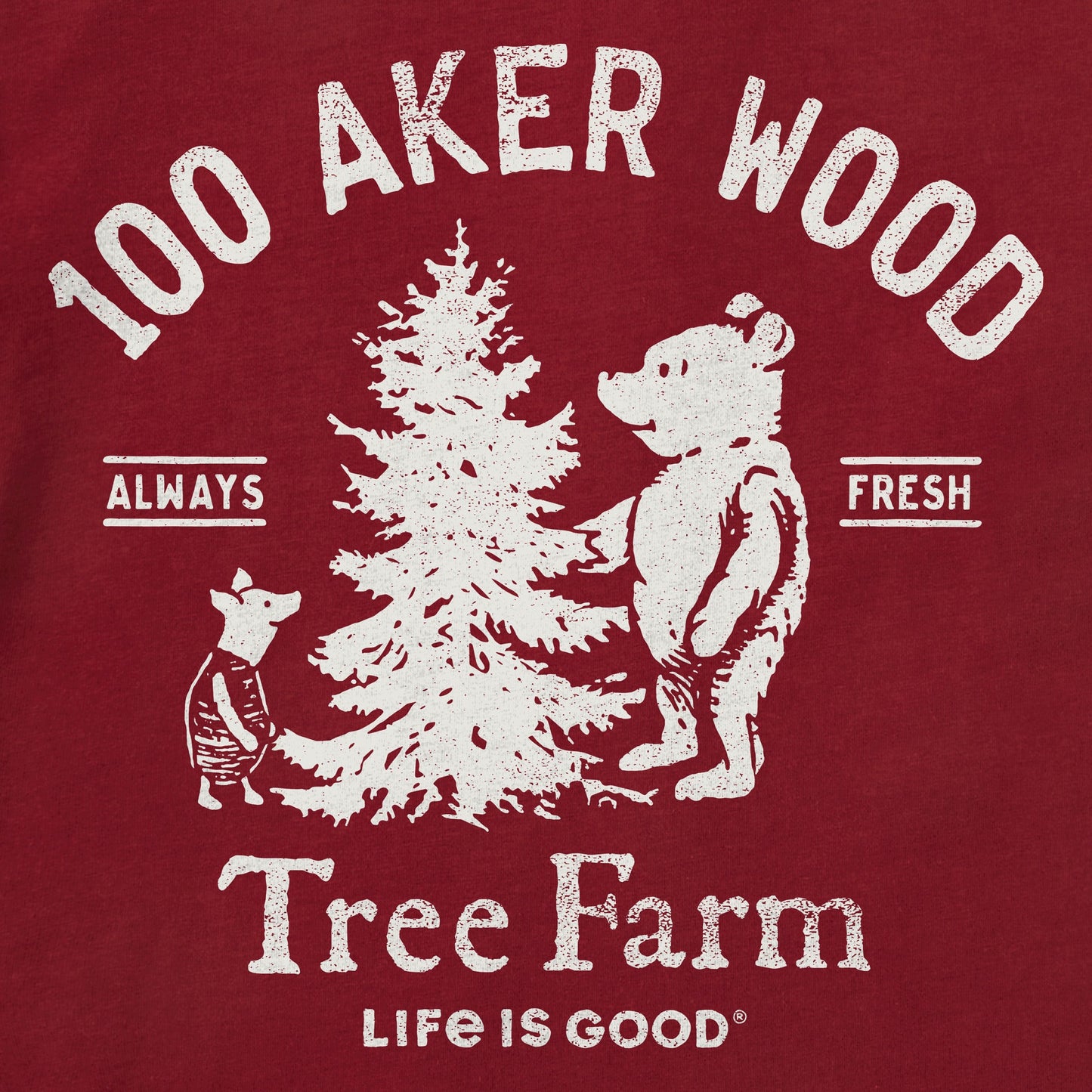 Men's Winnie 100 Aker Tree Farm Long Sleeve Crusher Tee