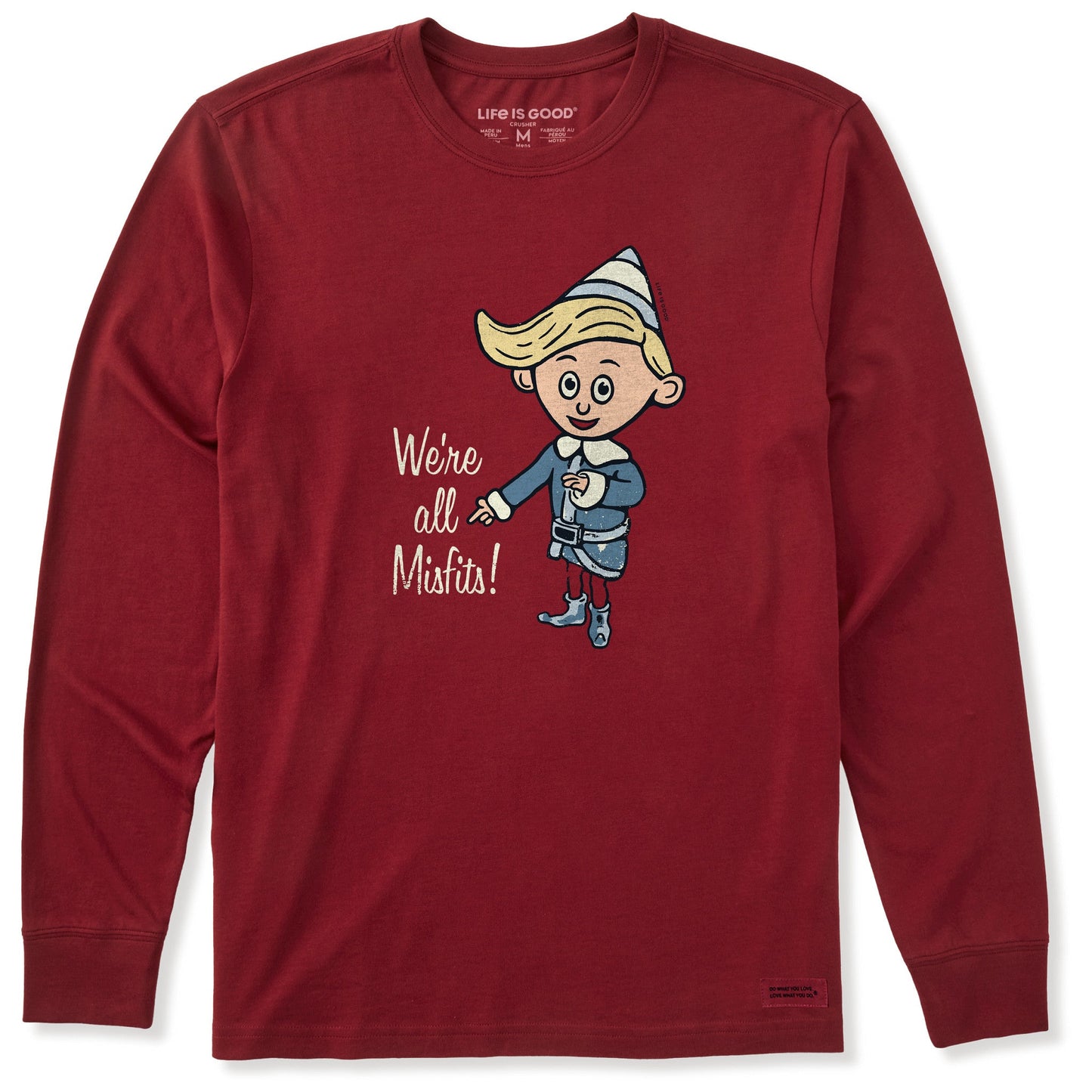 Men's We're All Misfits! Long Sleeve Crusher Tee