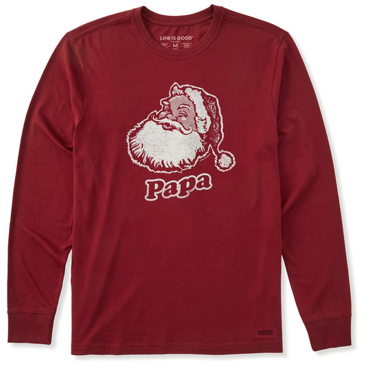 Men's Papa Santa Long Sleeve Crusher Tee