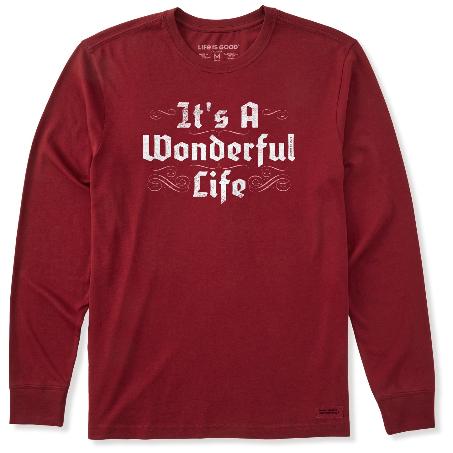 Men's Its A Wonderful Life Long Sleeve Crusher Tee