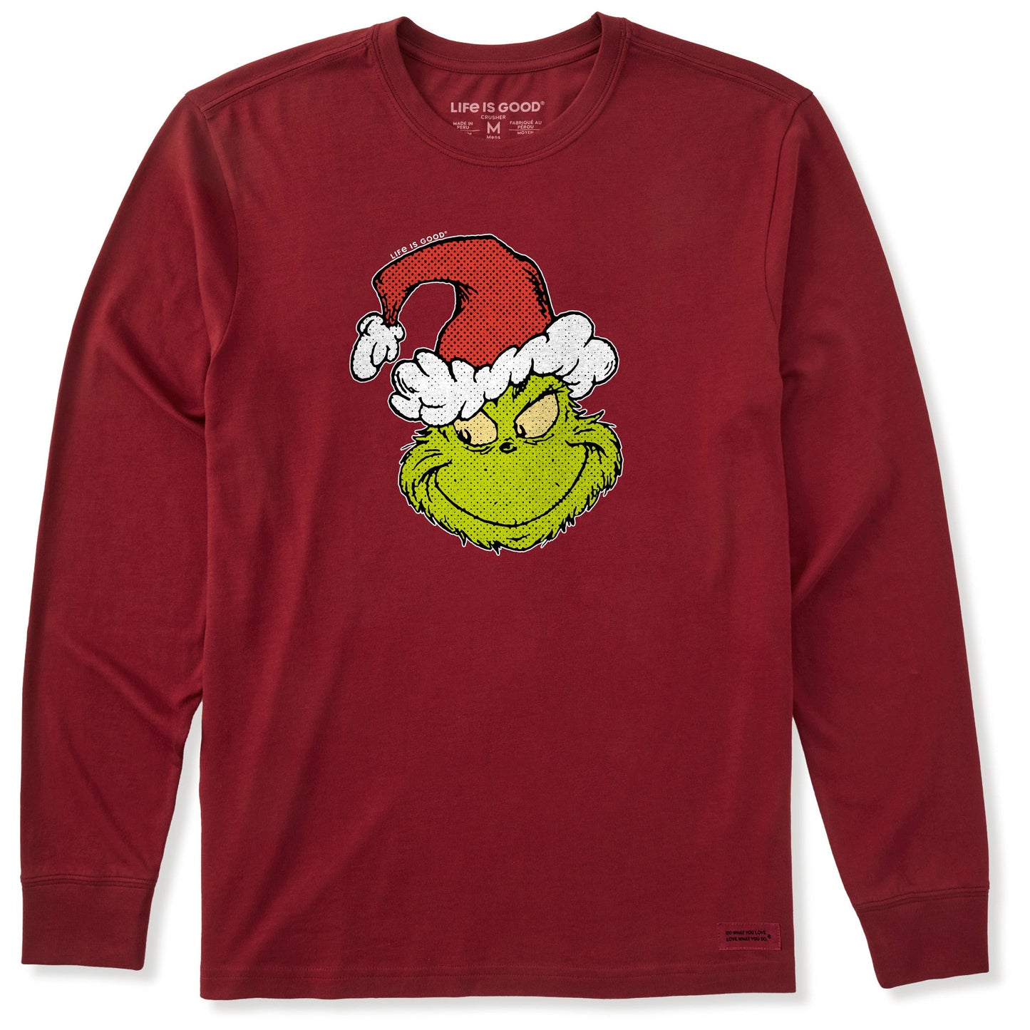 Men's Pop Art Grinch Long Sleeve Crusher Tee