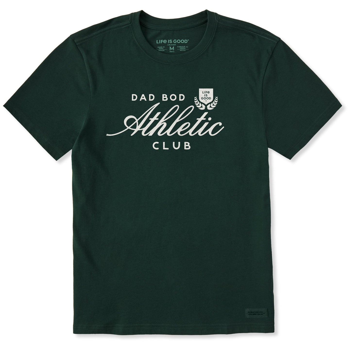 Men's Dad Bod Athletic Club Script Short Sleeve Crusher Tee