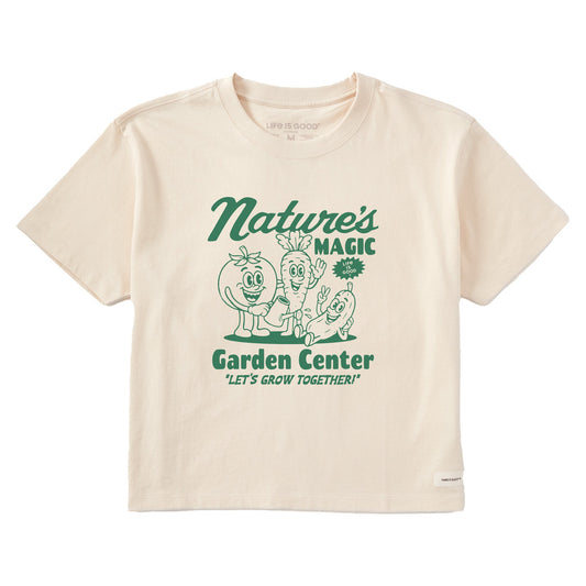 Women's Nature's Magic Garden Center Short Sleeve Crusher Boxy Tee