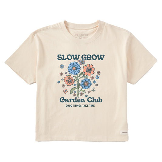 Women's Slow Grow Garden Club Short Sleeve Crusher Boxy Tee
