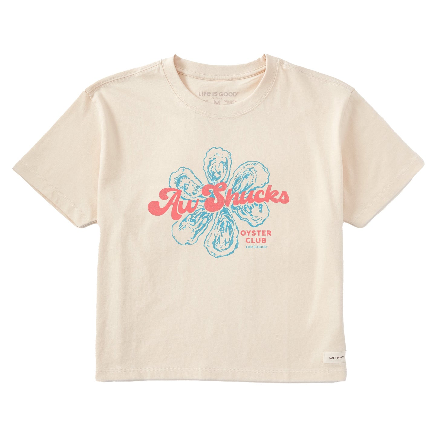 Women's Aw Shucks Oyster Club Short Sleeve Crusher Boxy Tee