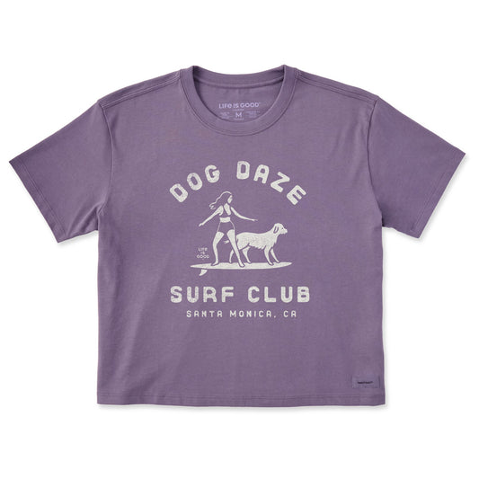 Women's Dog Daze Surf Club Short Sleeve Crusher Boxy Tee