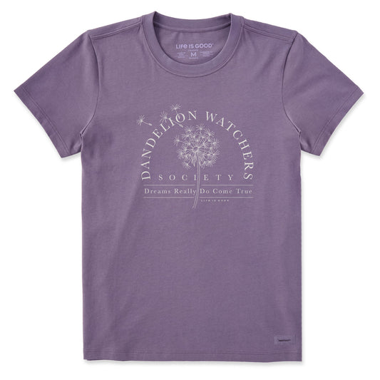 Women's Dandelion Watchers Society Short Sleeve Crusher Tee