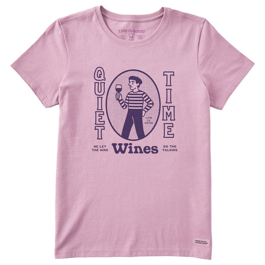Women's Quiet Time Wines Short Sleeve Crusher Tee