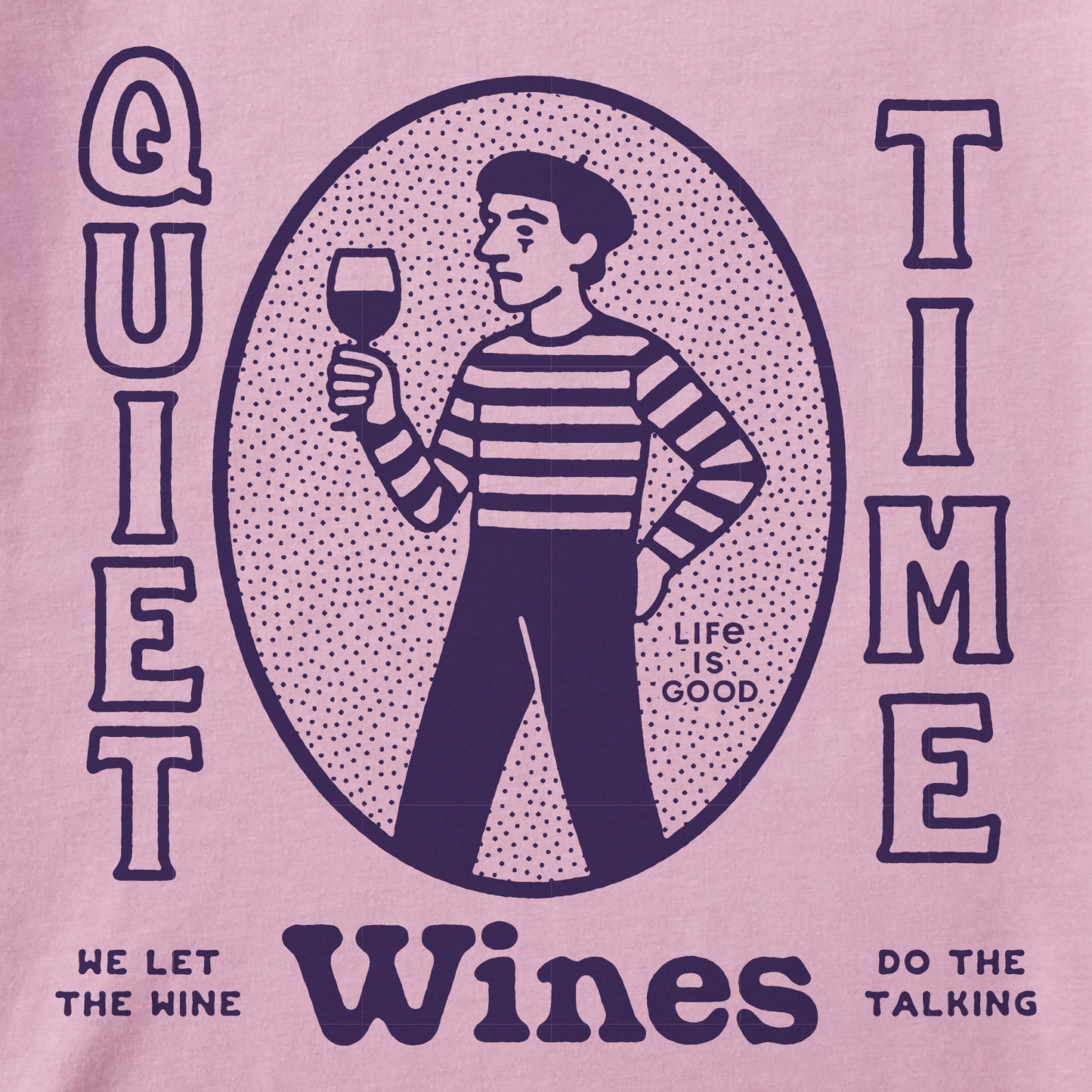 Women's Quiet Time Wines Short Sleeve Crusher Tee