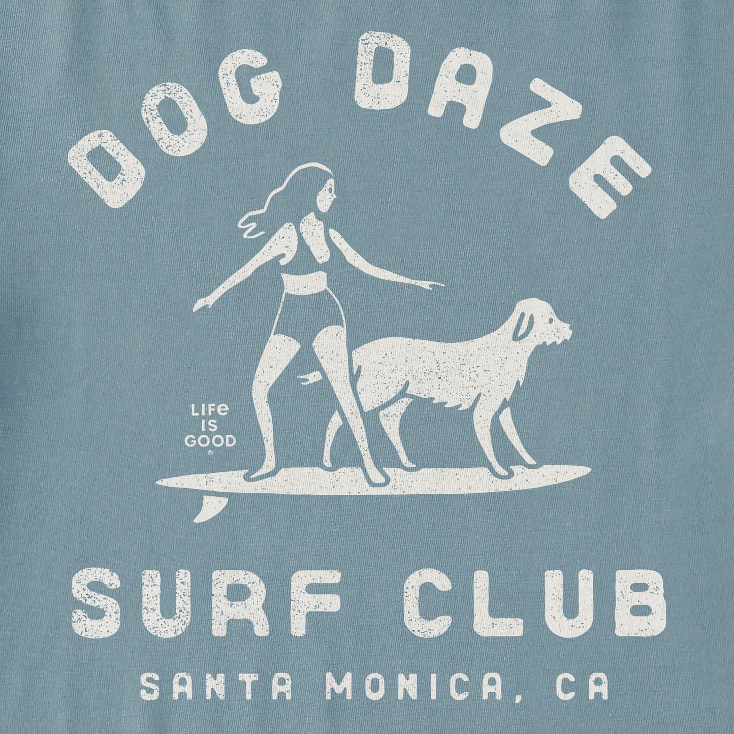 Women's Dog Daze Surf Club Short Sleeve Crusher Tee